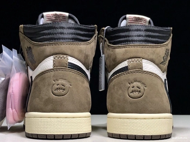One Kick Retro High - 'Mocha' Jordan Scott OG CD4487 1 x 100 Travis Air 0804